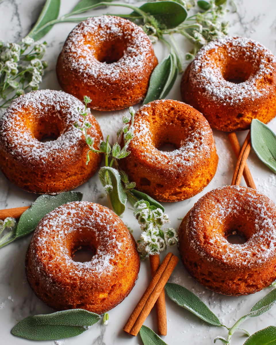 Ciambelle di zucca al forno soffici e profumate, ideale per le festività autunnali