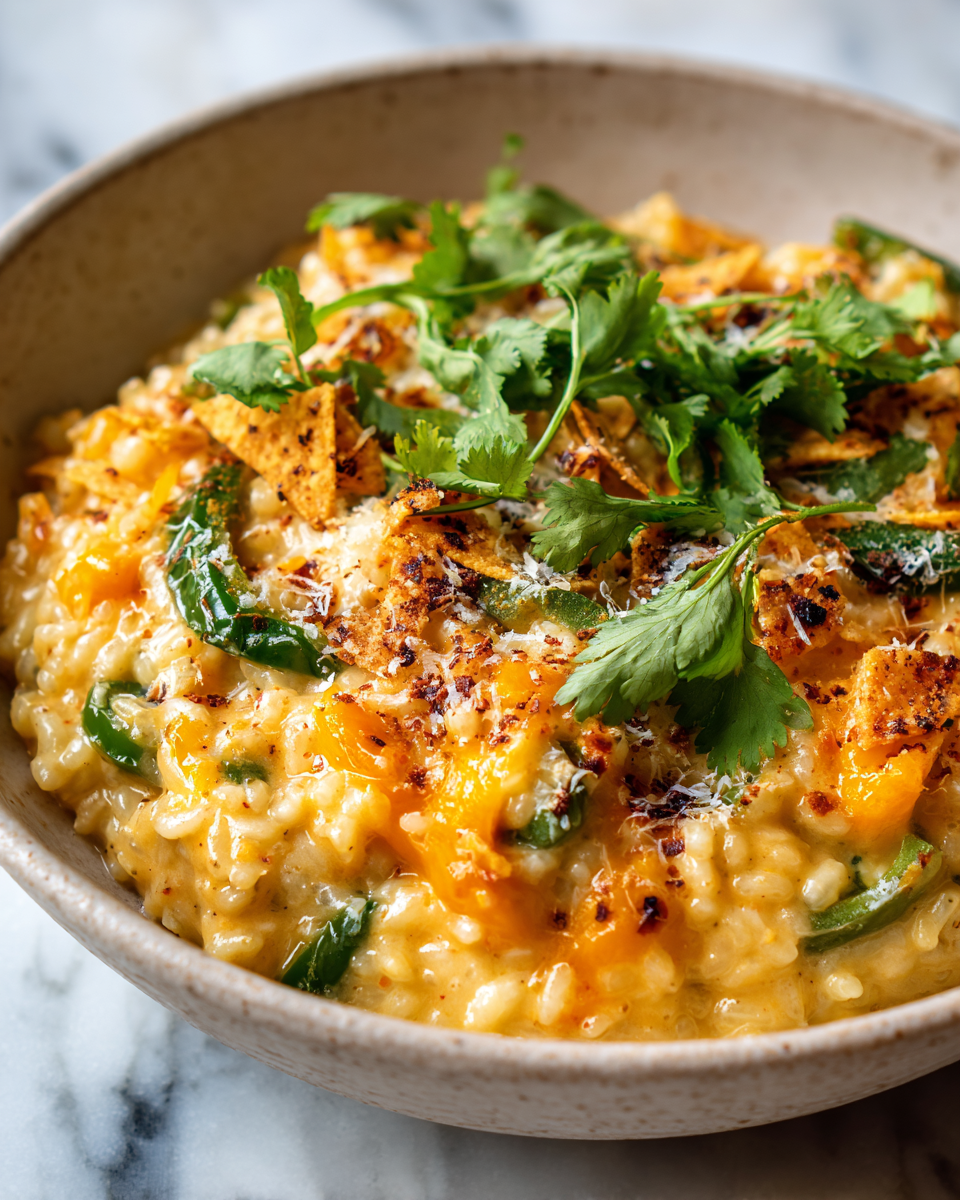 Risotto di Jalapeño Popper: Piccante e Cremoso Jalapeño Popper Chili caldo e cremoso, un comfort food autunnale perfetto per le serate in compagnia.