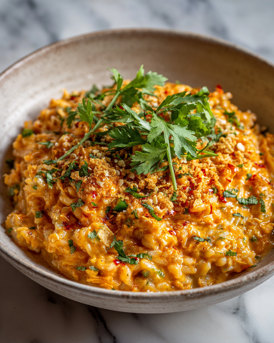 Risotto di Jalapeño Popper: Piccante e Cremoso Jalapeño Popper Chili caldo e cremoso, un comfort food autunnale perfetto per le serate in compagnia.