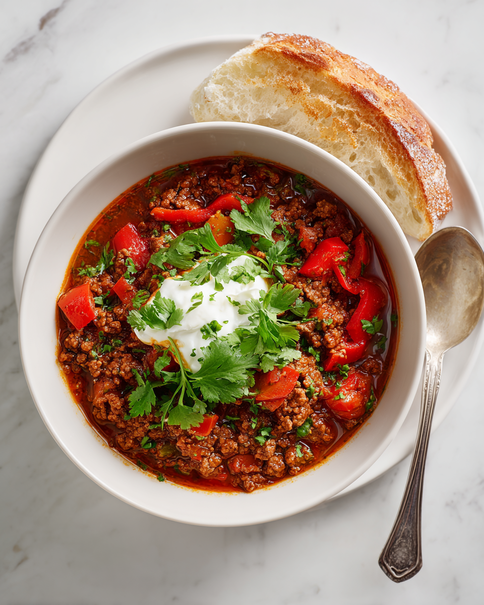 Chili Con Carne di Gordon Ramsay, un piatto autunnale ricco e confortante, ideale per serate in compagnia.