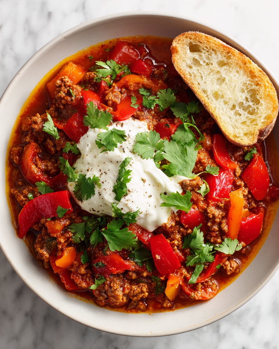 Chili Con Carne di Gordon Ramsay, un piatto autunnale ricco e confortante, ideale per serate in compagnia.