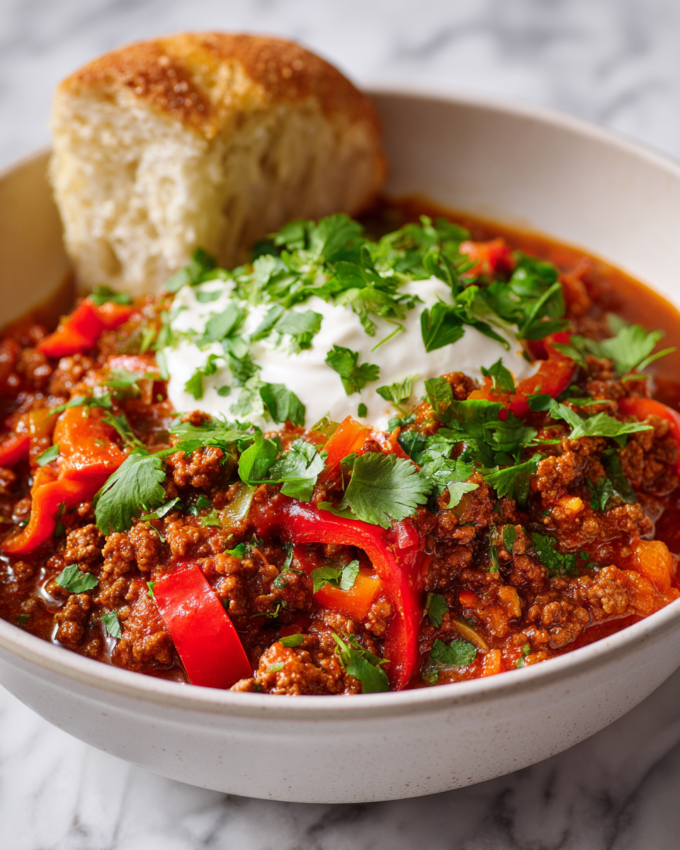 Chili Con Carne di Gordon Ramsay, un piatto autunnale ricco e confortante, ideale per serate in compagnia.