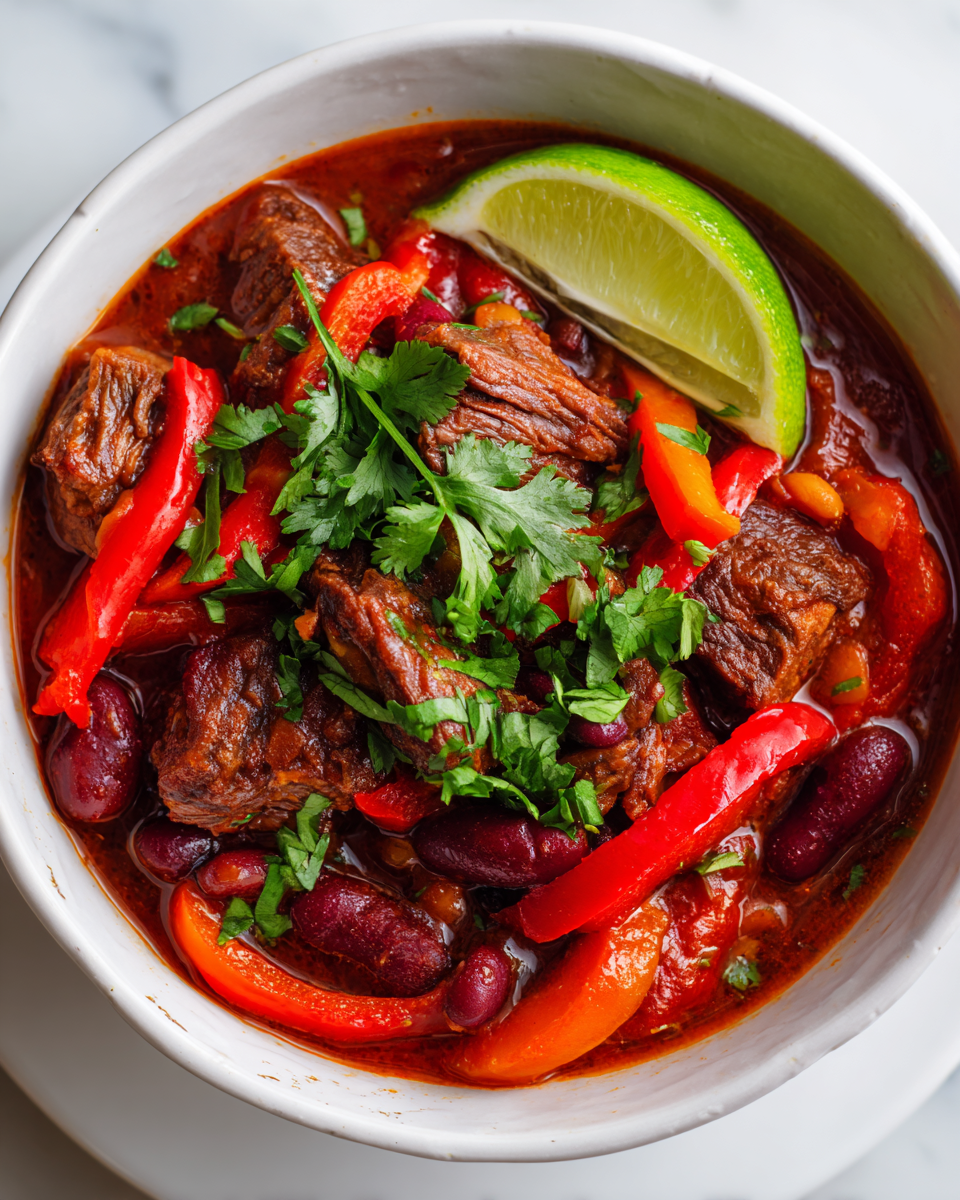 Chili di Costine: Il Piatto Perfetto per le Serate Autunnali Chili di costine autunnali ricco e saporito, ideale per le serate in famiglia.