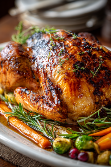 Tacchino Affumicato al Pellet per le Festività Delizioso tacchino affumicato al pellet, ricetta ideale per le feste, con aromi intensi e sapori avvolgenti.