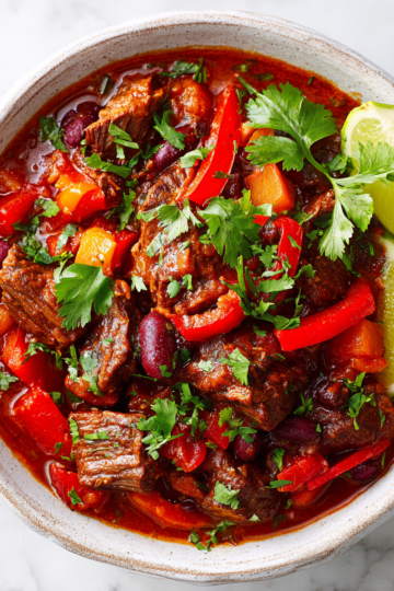 Chili di Costine: Il Piatto Perfetto per le Serate Autunnali Chili di costine autunnali ricco e saporito, ideale per le serate in famiglia.