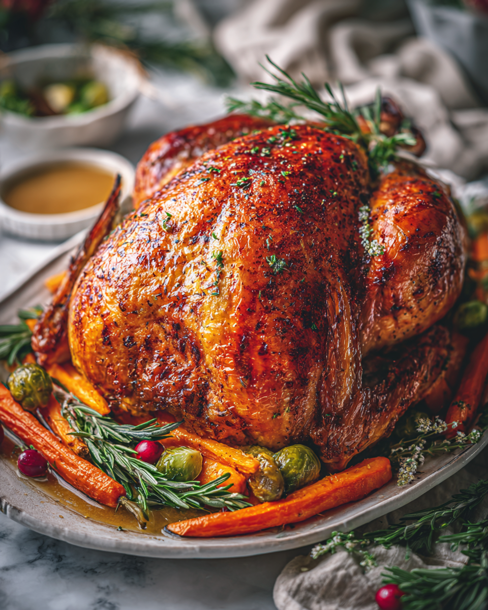 Delizioso tacchino affumicato al pellet, ricetta ideale per le feste, con aromi intensi e sapori avvolgenti.